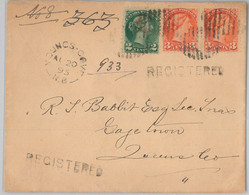 54345 -  CANADA - POSTAL HISTORY: REGISTERED COVER From Youngs Cove, Nova Scotia - Brieven En Documenten