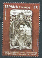 ESPAGNE SPANIEN SPAIN ESPAÑA 2021 PEDRO FERNÁNDEZ DE CASTRO ANDRADE Y PORTUGAL CONDE DE LEMOS ED 5530 MI 5579 YT 5284 SC - Unused Stamps