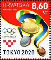 Croatia - 2021 - XXXII Summer Olympic Games In Tokyo - Mint Stamp - Croatia