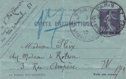 Carte Lettre Entier Postal Paris Boulevard Malesherbes - Cartes-lettres