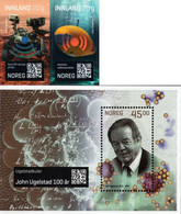 Norway - 2021 - Science And Research - Centenary Of John Ugelstad - Mint Self-adhesive Stamp Set + Souvenir Sheet - Neufs