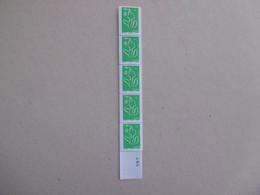 FRANCE   ROULETTE   N0102a * *     MARIANNE DE LAMOUCHE  PHILAPOSTE   ROULETTE DE 11 - Coil Stamps