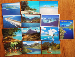 13 Cpm POLYNESIE Frç Bora-Bora   Moorea ...(prévoir 2,70€  En France  (+1€ Outremer) & 3,2 Pour L'étranger) - Polynésie Française