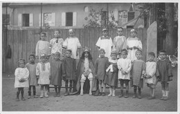 28-DREUX- CARTE-PHOTO- ECOLE ENFANTS DÉGUISÉ - Dreux