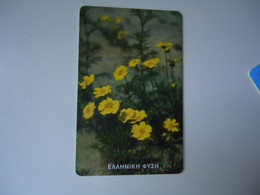 GREECE    USED   CARDS FLOWERS - Griechenland