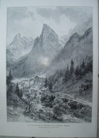 D101 018 Compton Hinterbärenbad Kufstein Berghütte Tirol 27x38 Cm Druck 1899!! - Altri & Non Classificati