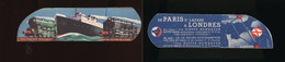 Signet MARQUE - PAGES : CHEMINS DE FER DE L ETAT , SOUTHERN RAILWAY Train Bateau Paquebot - Marcapáginas