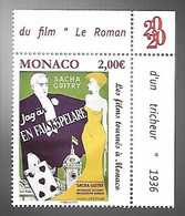 Monaco 2020 - Yv N° 3250 ** - Les Films Tournés à Monaco (Le Roman D’un Tricheur) - Nuovi