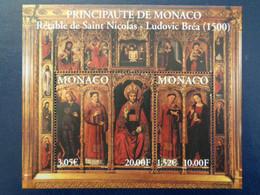 MONACO BLOC 2000 Y&T N° 84 ** - RETABLE DE SAINT NICOLAS - Unused Stamps