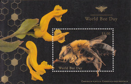 2019 United Nations New York World Bee Day  Souvenir Sheet MNH @ BELOW FACE VALUE - Honeybees