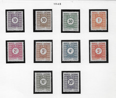 Nouvelle Calédonie Taxe N°39/48 - Neuf ** Sans Charnière - TB - Timbres-taxe