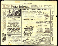 INDE - 1927- Formule Télégraphique De Rangoon - Publicité, Advert, Reklame, Werbung - Aerogrammen