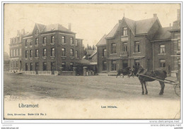 LIBRAMONT ..-- Nels 119 , N° 1 . Les Hôtels . 1907 Vers VIELSALM ( Mr Jos. DENIS , Entrepreneur  ) . Voir Verso . - Libramont-Chevigny