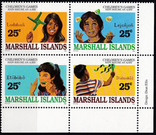 Marshall Insel, 1990, 280/83, MNH **,   Kinderspiele. - Marshall