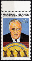 Marshall Insel, 1990, 329, MNH **,  Dritte Wahl Von Franklin D. Roosevelt Zum US Präsidenten - Marshall