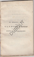 ROERMOND - Het Mirakuleus Beeld Van OLV In T Zand - Joanna Van Randenraedt - J.J. Romen 1875 (W26) - Anciens