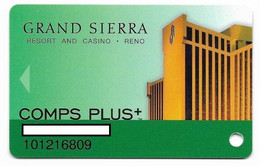 Grand Sierra Casino, Reno, NV, U.S.A., Older Used Slot Or Player's Card, # Gransierra-2 - Casinokarten