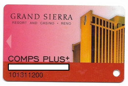 Grand Sierra Casino, Reno, NV, U.S.A., Older Used Slot Or Player's Card, # Gransierra-3 - Casinokarten