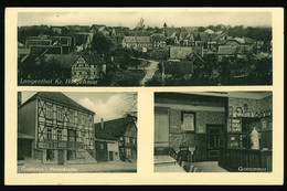 Orig. Foto AK Um 1940, Langenthal Kr. Hofgeismar, Gasthaus Pfannkuche Gastzimmer Ortspartie - Hofgeismar