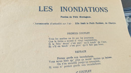 LES INONDATIONS /FELIX MONTAGNE/AIR ELLE LISAIT LE PETIT PARISIEN - Scores & Partitions