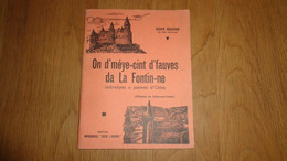 ON D'MEYE-CINT D'FAUVES DA LA FONTIN-NE Patois De Celles J Houziaux G Compère 1946 Patois Wallon De La Fontaine Fables - België