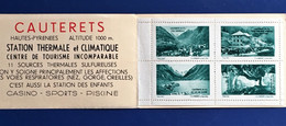 4 Vignettes**Touristique Cauterets Bloc Rare En Carnet-☛Erinnophilie,stamp,Timbre,Label,Sticker-Aufkleber-Bollo-Viñeta-☛ - Blocs & Carnets