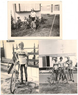 VELO-CYCLISME-WIELRENNEN-3-PHOTOS ORIGINAL D'EPOQUE-SUPPORTERS-EDDY MERCKX+BROOKLYN-DIMENSIONS+-9-13 CM - Sport