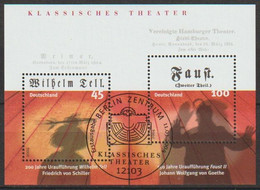 Deutschland 2004 Mi-Nr.2391 - 2392 Block 65 O Gest. ESST. Berlin Klassisches Theater (d1790)günstiger Versand - 2001-2010