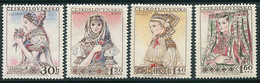 CZECHOSLOVAKIA 1956 Costumes II MNH / **.  Michel 994-97 - Ungebraucht