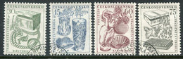 CZECHOSLOVAKIA 1956 Export Products Used.  Michel 954-57 - Gebraucht