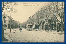 NÎMES - Boulevard Victor Hugo - Vue Prise De Saint Paul - Tram BYRRH - Tabacs - Animée - Edit. GRAUIER PITON - St - Nîmes