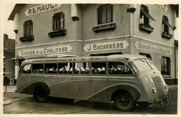 St Sever * Carte Photo * Autobus Ancien * J. BACARRERE Agence RENAULT Garage De La Chalosse Ambulance Tel.16 - Saint Sever