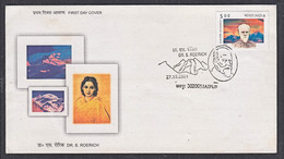Ca5234 INDIA 2004,  Dr S Roerich, FDC - Lettres & Documents
