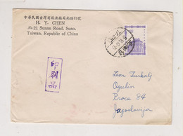 TAIWAN TAIPEI 1967 Cover  To Yugoslavia - Cartas & Documentos