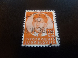 Roi Pierre II - Val 0.50 Din. - Orange - Oblitéré - Année 1938 - - Oblitérés