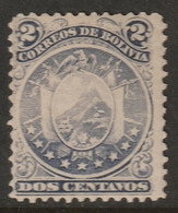 Bolivia 1890 Sc 29 Mi 27 Yt 28 MH* - Bolivia