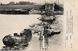 Cpa Pont Sur L'Ourcq Détruit Pendant La Bataille De Meaux - War 1914-18