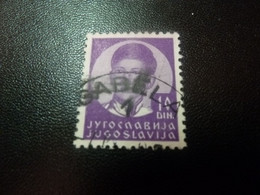 Roi Pierre II - Val 10 Din. -  Violet - Oblitéré - Année 1938 - - Used Stamps