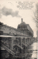 Cpa Révigny Estacade Construite Par Le Génie Pour Remplacer Le Pont Détruit - Guerre 1914-18