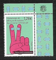 Andorre 2021 - Yv N° 856 ** - Hommage Aux Efforts De Tous Face Au COVID-19 - Unused Stamps