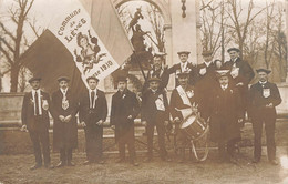 LEVES 28 , Carte Photo , Classe 1910 , Tambour , Drapeau - Lèves