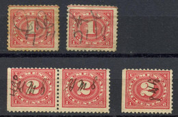 U.S.A. -   Five (5) DOCUMENTARY Stamps. All Used. - Revenues