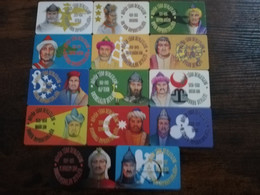 TURKIJE CHIPCARD Serie 14 DIFFERENT  TURKISCH/RULERS      Fine Used Cards  **6177** - Türkei