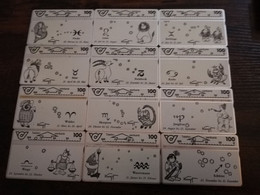 OOSTENRIJK  L&G CARD SERIES HOROSCOPE 12 DIFFERENT CARDS  COMPLETE SET/ USED CARDS  ** 6178** - Oesterreich