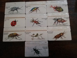 OOSTENRIJK  L&G CARD SERIE GLUCKAFER /INSECTS  10 DIFFERENT/ USED CARDS  ** 6179** - Oesterreich