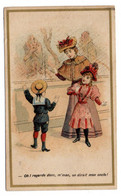 Chromo  PARIS--A La Rose Blanche-P.Flament  Cafés--"Oh! Regarde...oncle"  Format  6.5 Cm X 10.5 Cm --...........à Saisir - Té & Café