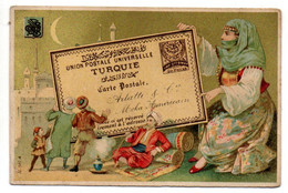 Chromo  Café " Moka Américain"--Arlatte & Cie --CAMBRAI--59...--Turquie..  Format  11 Cm X  7,5 Cm --...........à Saisir - Té & Café