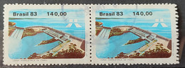 C 1311 Brazil Stamp Itaipu Hydroelectric Power Energy 1983 Circulated Pair 2 - Gebruikt