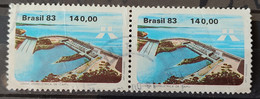 C 1311 Brazil Stamp Itaipu Hydroelectric Power Energy 1983 Circulated Pair 3 - Gebruikt
