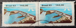 C 1311 Brazil Stamp Itaipu Hydroelectric Power Energy 1983 Circulated Pair 6 - Gebruikt